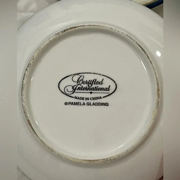 Certified International rare set 19” relish tray with 5” plates. Colorful set! - Picture 6 of 9